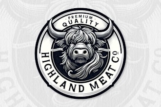 design an eye catching retro vintage logo with hand drawn and modern style