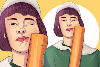 draw a cartoon portrait, caricature, or avatar