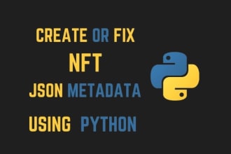 create or fix json metadata for your nft collection