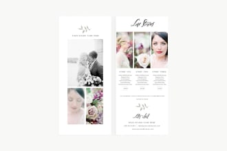 do wedding door hanger, rack card, dl flyer in 24 hours