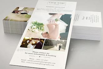 do wedding door hanger, rack card, dl flyer in 24 hours