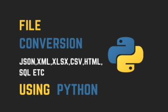 convert json,XML,CSV,sql files from one format to another