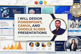 design powerpoint, canva and google slides presentations