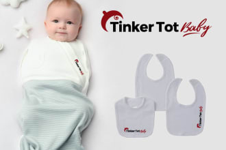 make unique kids, childcare, baby shop, etsy, or daycare logo