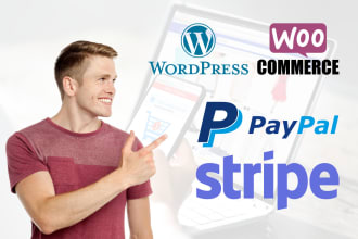 integrate paypal, stripe payment gateway in wordpress website