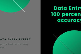 data entry projects with 100 percent  accuracy