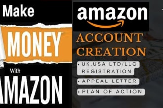 help in amazon, ebay to walmart account creation, seller central and suspended