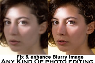 fix blurry,enhance photo,retouching image from low quality to high
