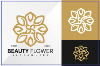 design a modern flower spa logo for your company