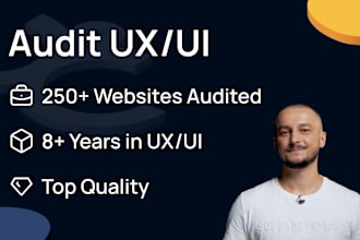 deliver professional UI UX audit to boost conversions and usability