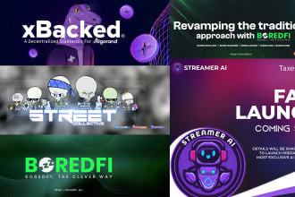 design social media, nft, crypto, banners and headers