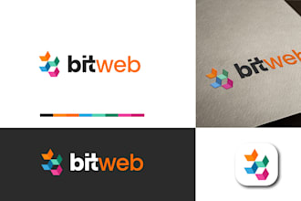 do tech, crypto, security, technology, and app logo design
