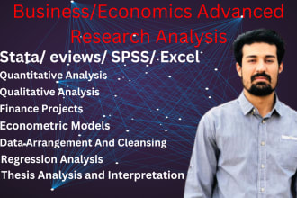 do data analysis and interpretations through stata software