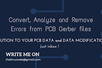 analyze and remove errors from gerber files and modified gerber