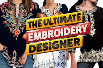 do top embroidery digitizing services for a fashion dress