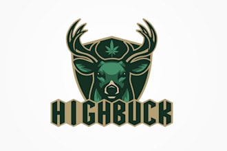 do create an elegant cannabis logo for your business