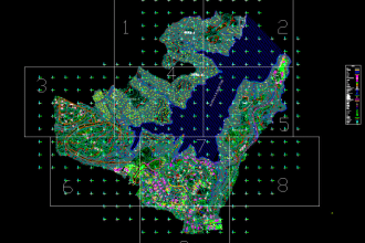 make topographic survey, land surveying map, contours map, from point topo data