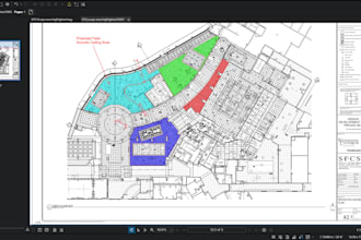 do floor, ceiling and wall area takeoff and material qty