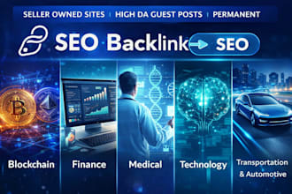 publish guest post on blockchain, finance, medical, tech and automotive sites