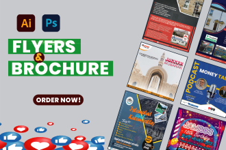design amazing flyer, poster, or podcast designs