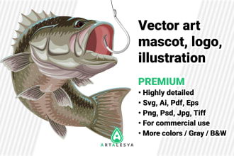 hand draw vector illustration, logo mascot, emblem character