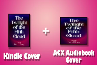 design ebook cover,KDP, amazon kindle cover, acx, audible cover, audiobook cover