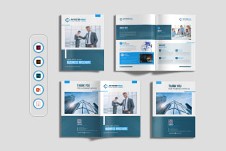 design digital bifold brochure, company profile, white paper crypto, ebook, PDF
