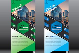 design roll up banner, x banner and standee design