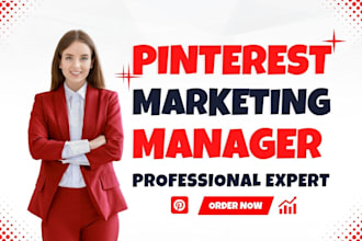 do pinterest marketing and management with SEO optimization