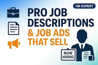 write professional job description and job ads to attract top talent