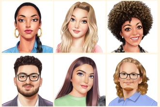 draw you amazing cartoon portrait