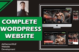 build a professional wordpress website or custom dashboard