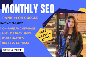do monthly SEO services with white hat backlinks
