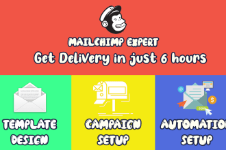 design custom mailchimp email template newsletter for marketing