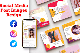 design engaging social media post, instagram post, facebook fb, ig insta post