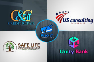 do financial accounting credit repair and business consulting logo