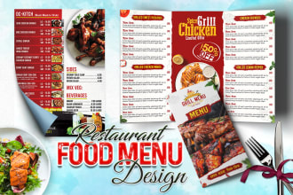 create  restaurant food menu design