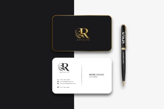 do elegant, modern, classic, luxury business card design
