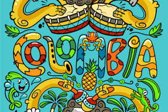 give you a vector poster cartoon