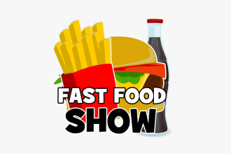 create high quality fast food logo for you in one day