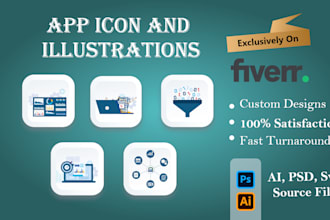 Best Deals!  design unique app icon and illustrations