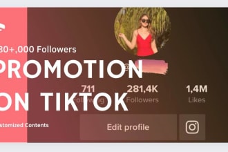 promote song, music or brand on my 314k tiktok account