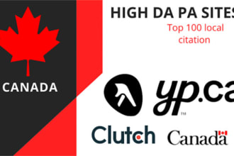 150 canada local citations backlink, business listing, directory, local SEO