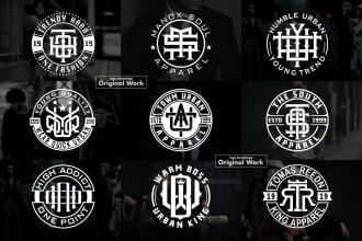 do initial letters, urban clothing monogram logo
