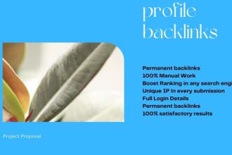 create high authority high da SEO profile backlinks