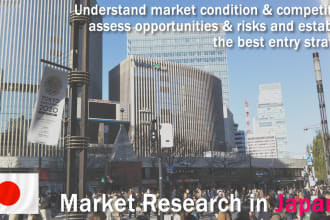 conduct a market research on japan market