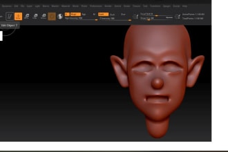 create printable 3d modeling and 3d  sculpting in zbrush