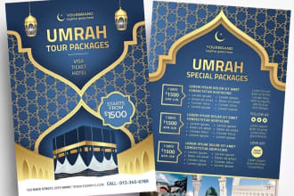 do islamic flyer and brochure for ramadan, hajj, umrah and eid
