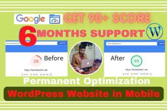 improve, boost, speed up, optimize, wordpress website page speed