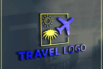 design a elegant travel logo
